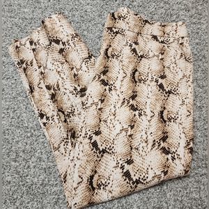 White House Black Market Snake Print Pants
